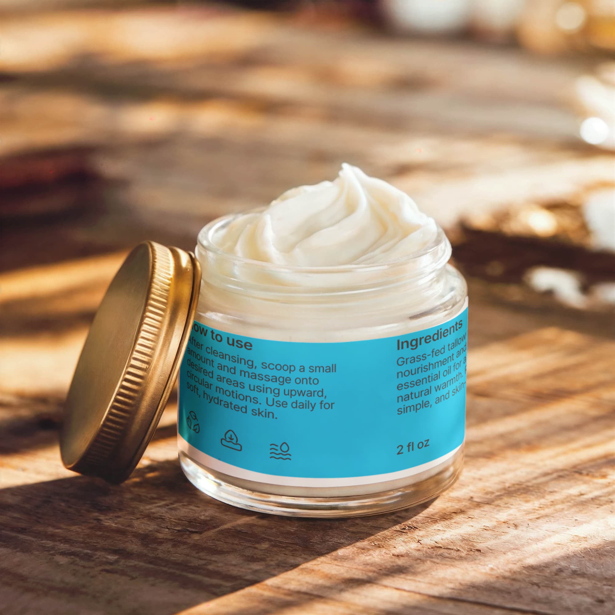 High Healing Whipped Grass-Fed Tallow Balm with Vanilla Bean
